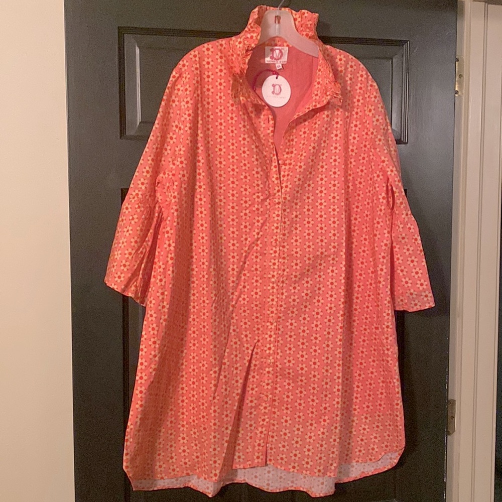 NWT Victoria Dunn button up dress size XL